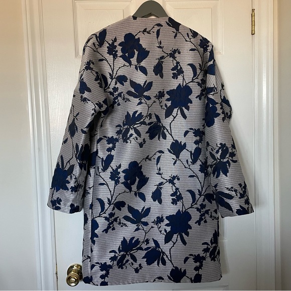 Long Jacquard Jacket | Marigold by Marilyne Baril | Size Sm/Md - Picture 2 of 13